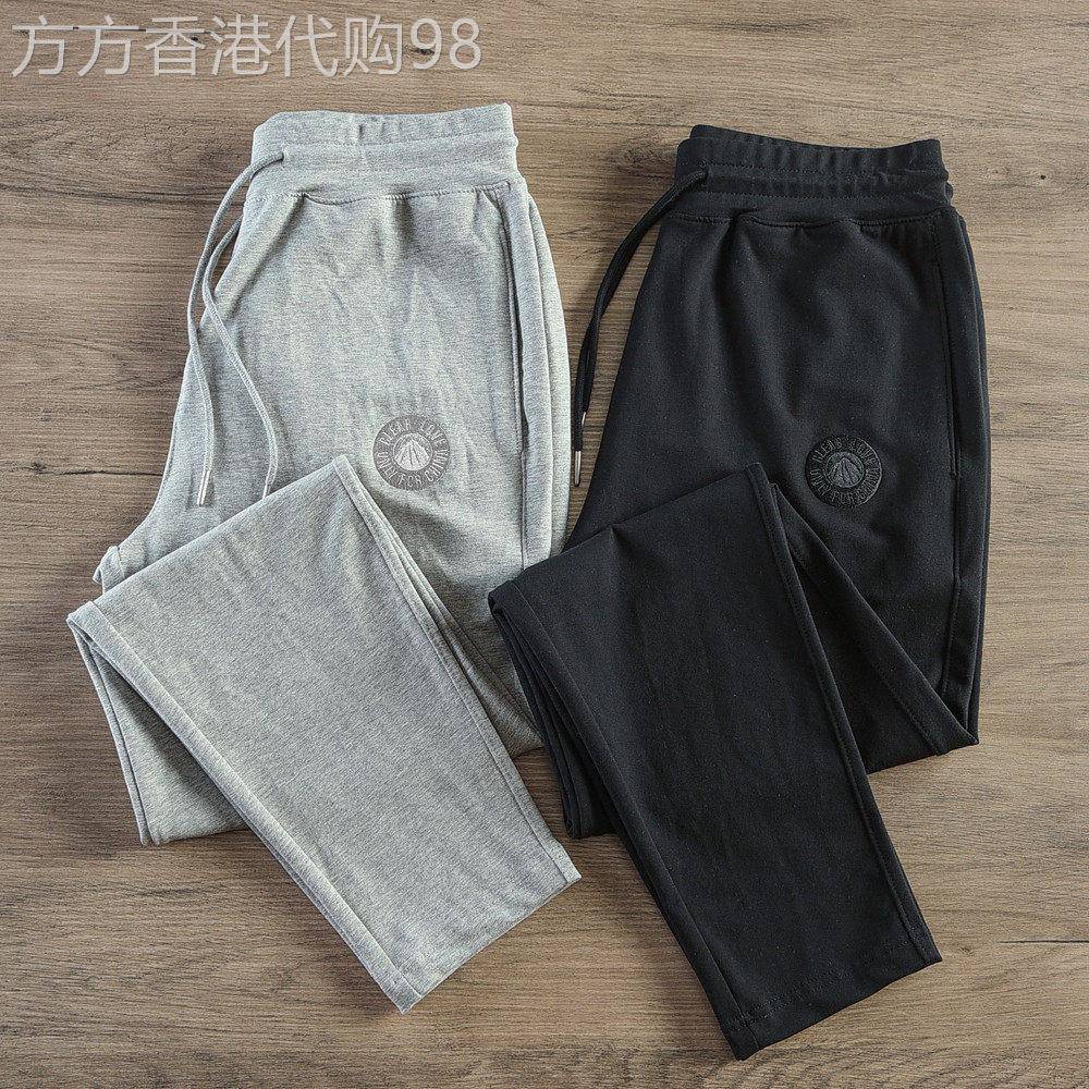 美式休闲运动厚棉裤男夏季新款潮流百搭薄款透气宽松青年小脚直筒