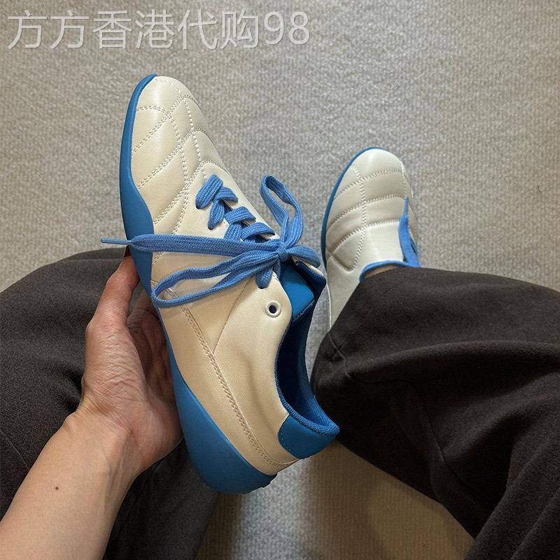 【高品质】德训鞋男款休闲板鞋平底斜系带圆头皮鞋运动赛车鞋鞋子