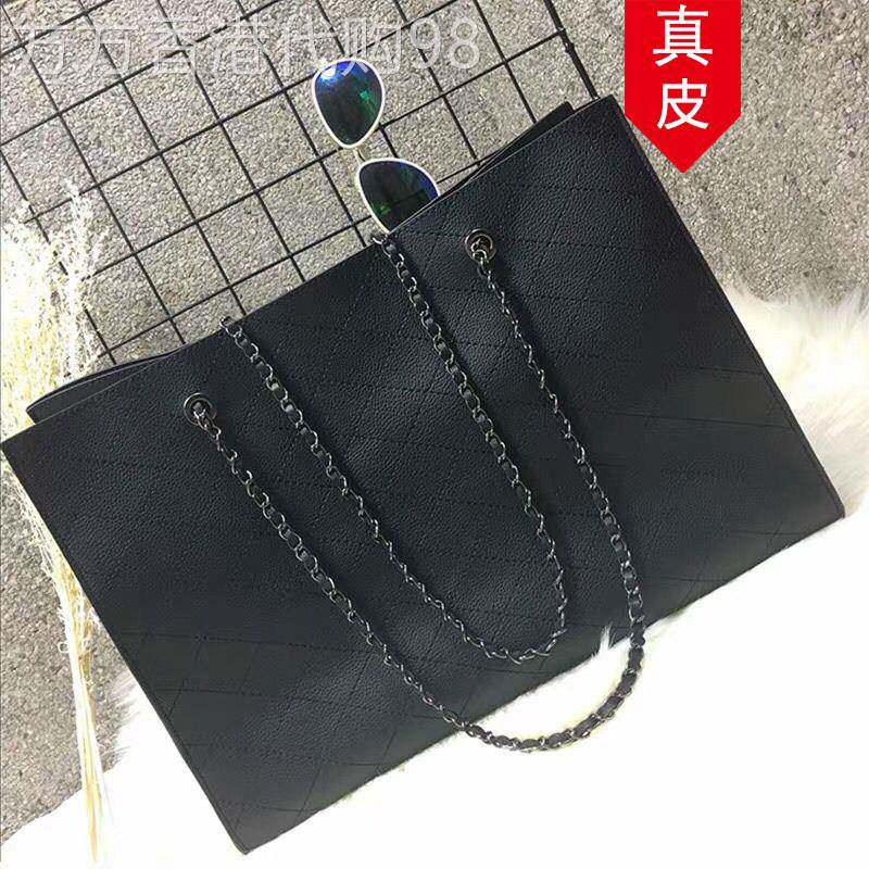 香港代购真皮女包2025新款韩版大包包女时尚百搭大容量子母托特包