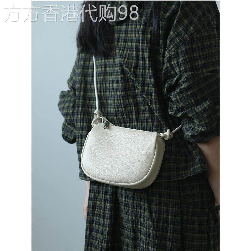 Cienda Kuelta 高级感头层牛皮简约包包女时尚小方包真