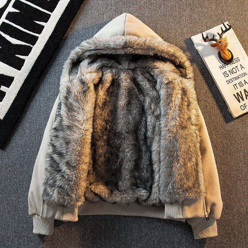 轻奢男款座山雕夹克羽绒服2025冬季新款90绒加厚保暖毛领短款外套