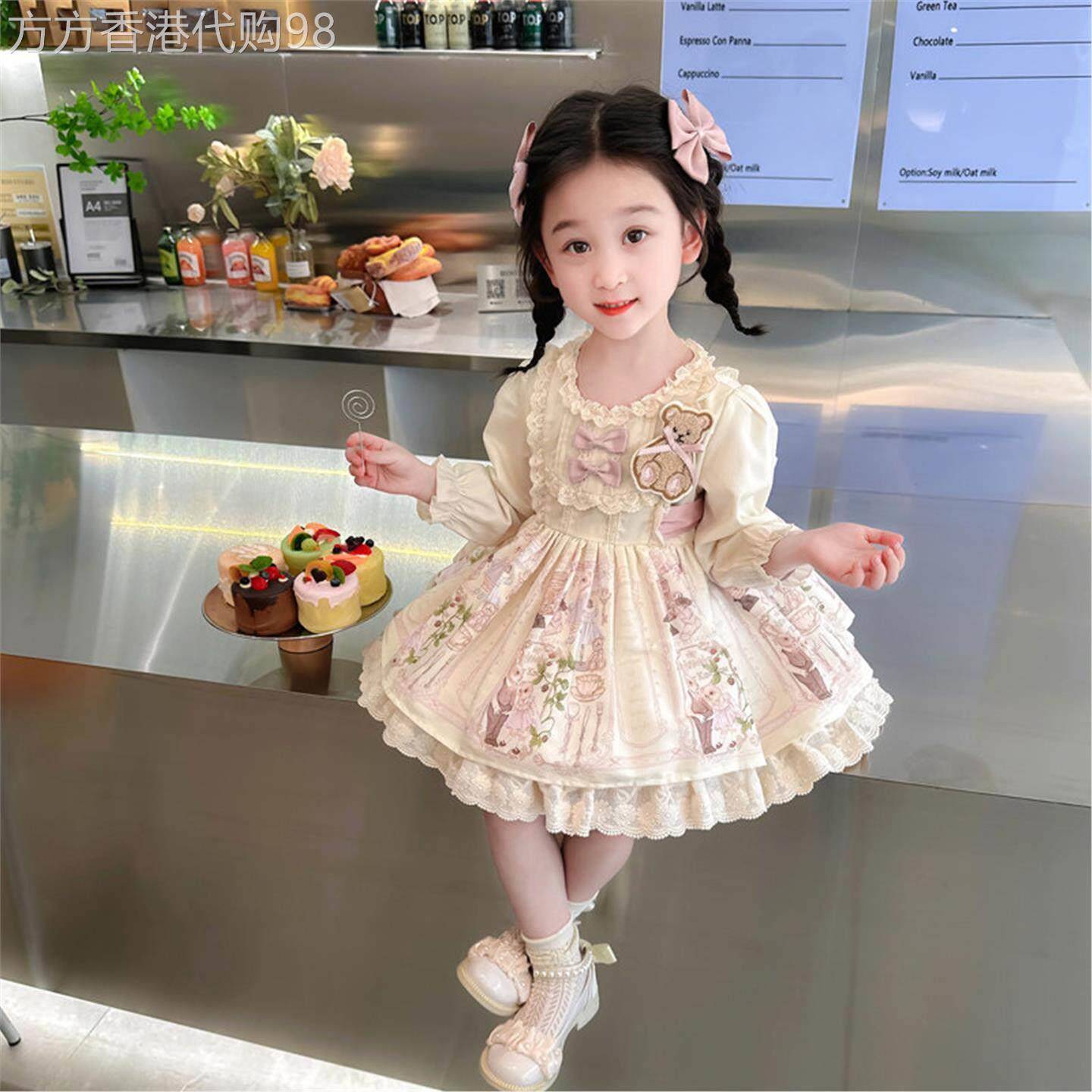 女童春装洛丽塔公主裙2026新款小女孩生日女宝裙子春季儿童连衣裙