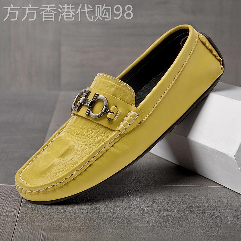 2025年新款真皮豆豆鞋男休闲皮鞋一脚蹬懒人鞋舒适软底软皮驾车鞋