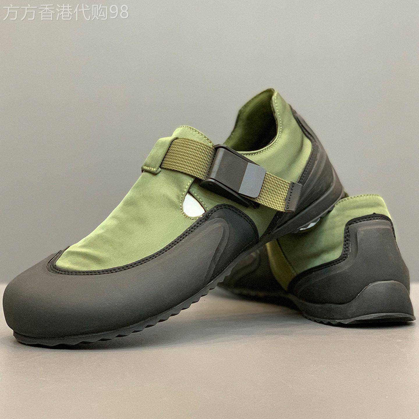 英国&奢品~休闲风魔术贴搭扣男鞋2026新款软底休闲鞋百搭懒人鞋子