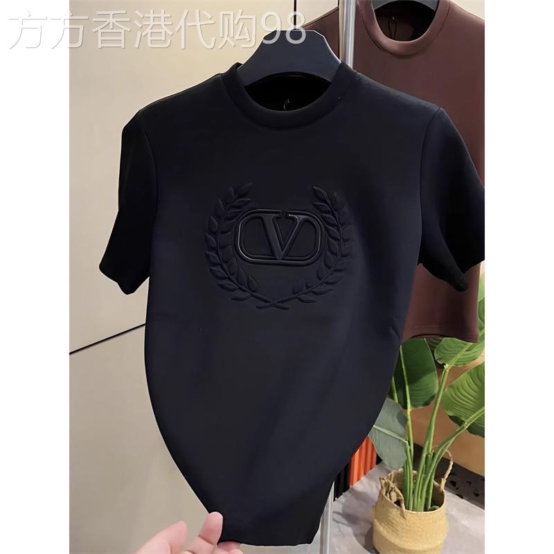 高端商务休闲T恤短袖男士2026新款欧货设计感半袖衫上衣夏季男款