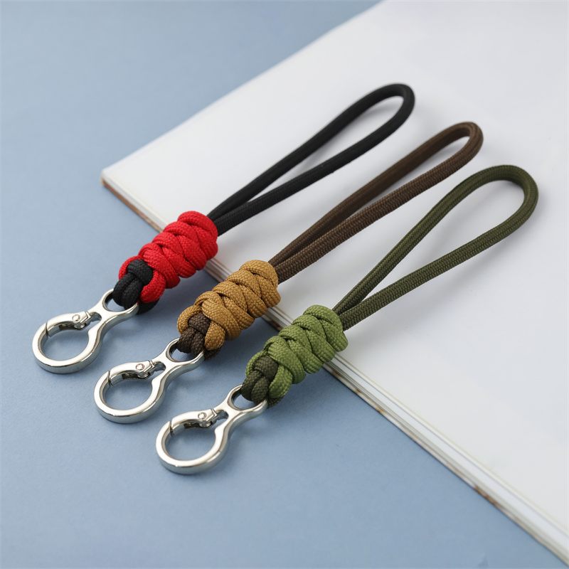 编织短款钥匙扣工具尾绳钥匙扣