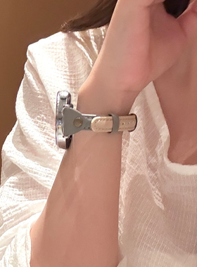 萱芊适用于GT6新款华为GT5表带watch5pro女款GT3手表带皮质智能荣耀小蛮腰专用女gt2小香风gt4表带pro秋冬款