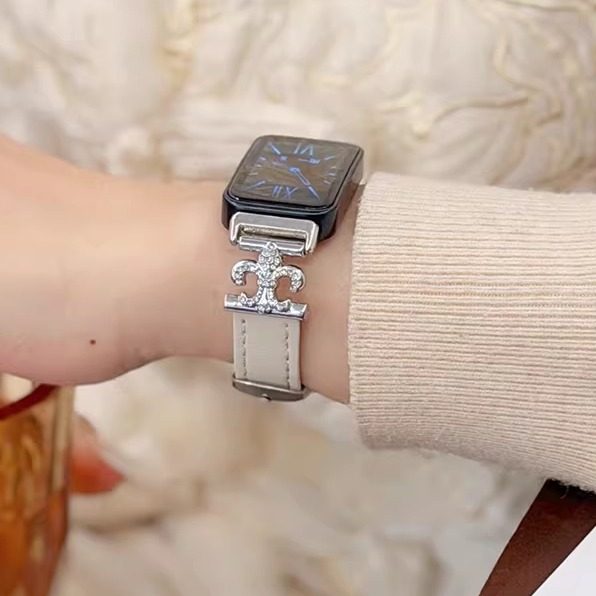 萱芊【鸢尾花拼皮】适用华为手环10表带9手表8荣耀10运动皮质7腕带新款watch九通用智能nfc女士小香风高级感,智能设备,智能手表手环表带/腕带,淘宝优惠券,粉丝福利购,淘宝优惠卷