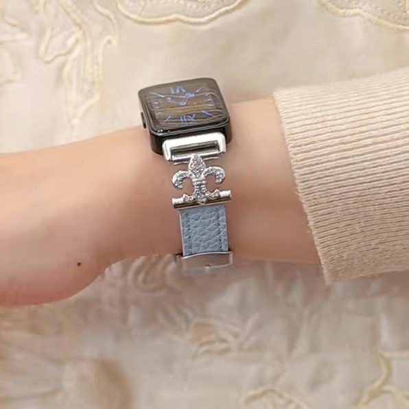 萱芊【鸢尾花荔枝纹】适用华为手环10表带9手表8荣耀10运动皮质7腕带新款watch九通用智能nfc女小香风高级感,智能设备,智能手表手环表带/腕带,淘宝优惠券,粉丝福利购,淘宝优惠卷