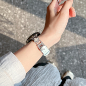 萱芊适用GT6华为gt5表带女watch5手表gt4新款 pro女款 智能watchgt5高级gt2女士gt3女四叶草运动小香风gt1皮质