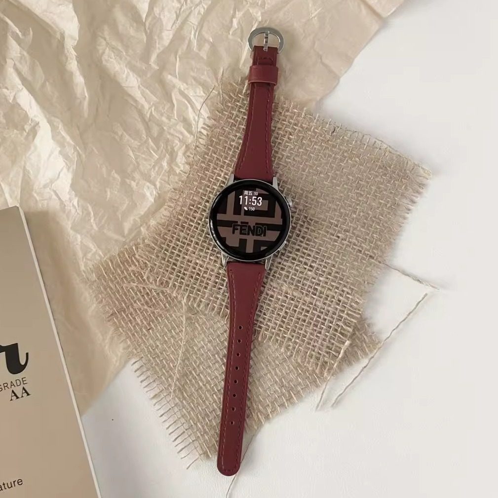 萱芊适用GT6华为gt5表带女watch5手表gt4新款pro女款智能watchgt5高级gt2女士gt3女41mm皮质gt小香风gt红棕色,智能设备,智能手表手环表带/腕带,淘宝优惠券,粉丝福利购,淘宝优惠卷