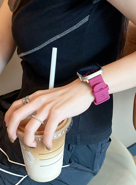 萱芊适用华为FIT4手表表带FIT4pro智能腕表watchfit4硅胶FIT3手环运动fit2新款watch三代女款酒红色男款