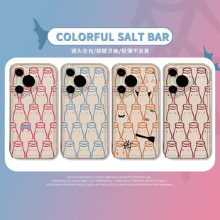 addsalt小盐巴手机壳适用于华为pura70创意mate60pro+简约p50透明40新款30女款nova13盐巴罐12线条11荣耀300