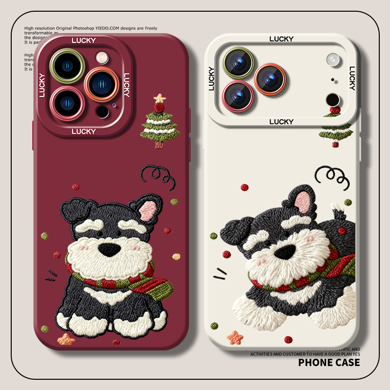 适用于苹果手机壳卡通秋冬情侣