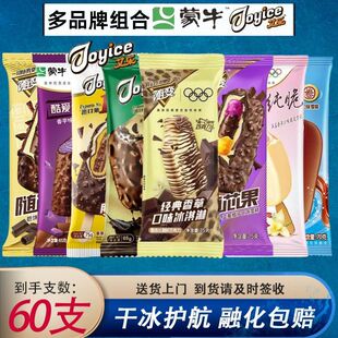 60支蒙牛随变香草巧克力口味随芯脆皮果蒙牛圈冰淇淋艾乐酷爱雪糕