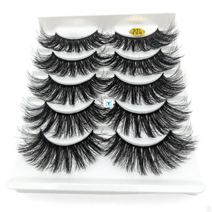 5 Pairs 3D/6D Faux Mink Hair False Eyelashes Wispy Fluffy
