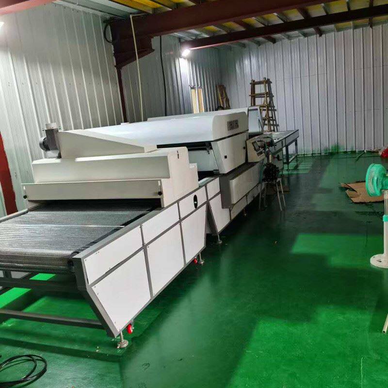 厂家定制生态板颗粒板刨花板专用uv高光淋涂机光油滚涂生产线