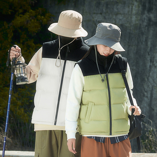 啄木鸟棉马甲男女款冬季立领加厚保暖背心潮流外套棉服情侣装棉衣