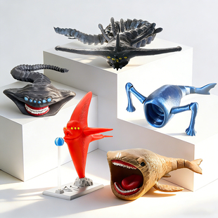 深海巨兽玛雅海怪生物3D打印儿童玩具鲨鱼手办模型食海者山海经