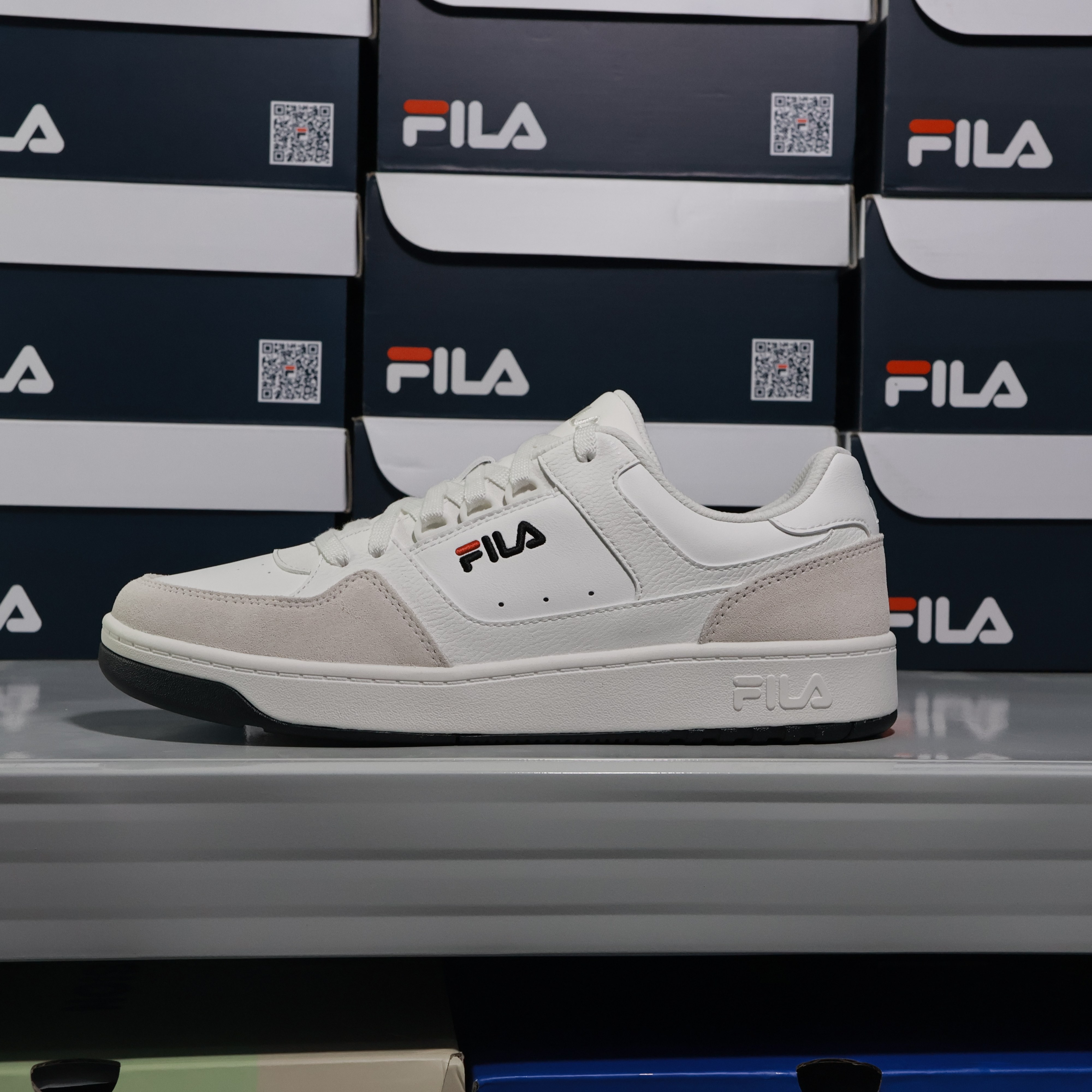 FILA 斐乐 CHIC 男板鞋 时尚 低帮 休闲鞋 百搭运动鞋圆盾鞋