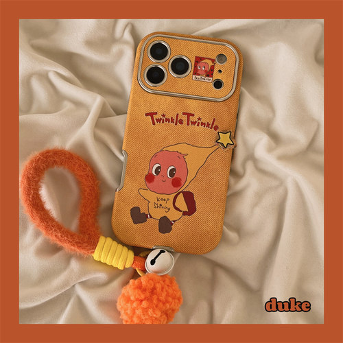 适用苹果手机壳趣味卡通星星人