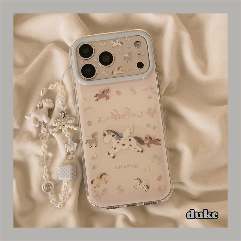 独壳 可爱蝴蝶结小马带链条适用苹果17promax手机壳日韩少女心iPhone16新款15防摔15pro女款双层壳手机套硬壳,3C数码配件,手机保护套/壳,淘宝优惠券,粉丝福利购,淘宝优惠卷