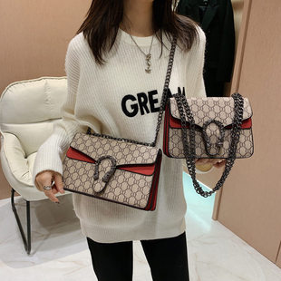 潮牌韩版酒神包女新款百搭时尚链条包单肩包斜挎手提包休闲轻奢包