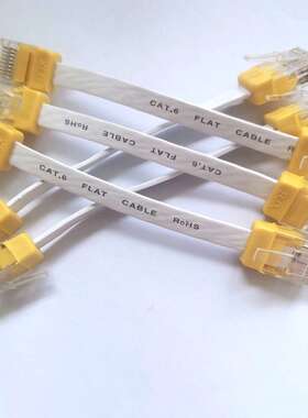 0.1米10cm扁平六6类网线cat6千兆纯铜高速宽带猫连接线家用成品线