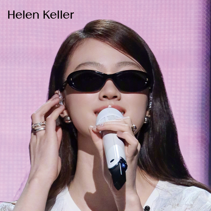 海伦凯勒猫眼椭圆小框太阳眼镜