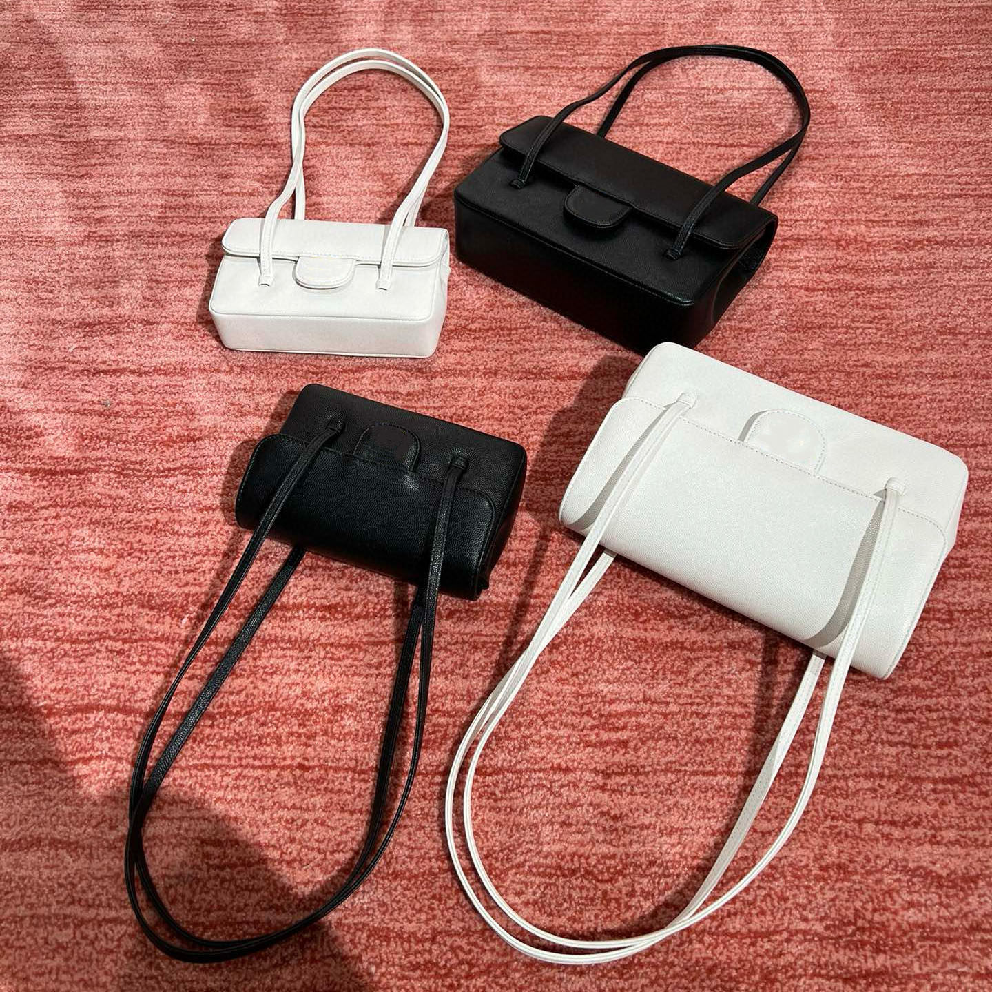 26p新款Jennie同款preppy coco牛皮腋下包翻盖长手柄单肩口盖包