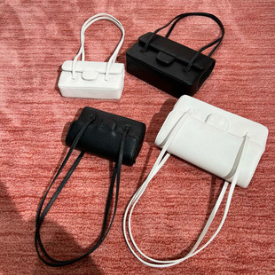 coco牛皮腋下包翻盖长手柄单肩口盖包 preppy 26p新款 Jennie同款