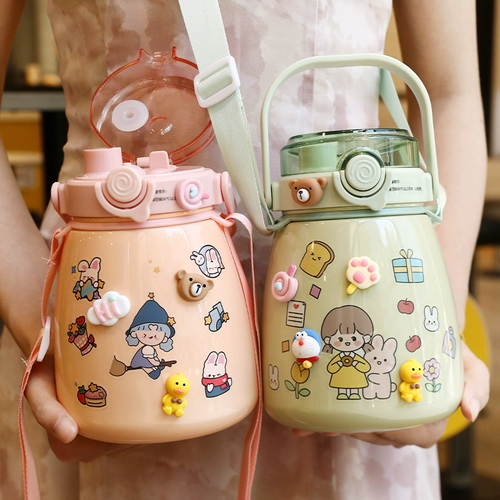 Милая детская вместительная и большая чайная чашка, высококачественный чайник, термос из нержавеющей стали