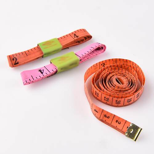 Colorful flexible measuring tape, Chinese foot scale, clothi