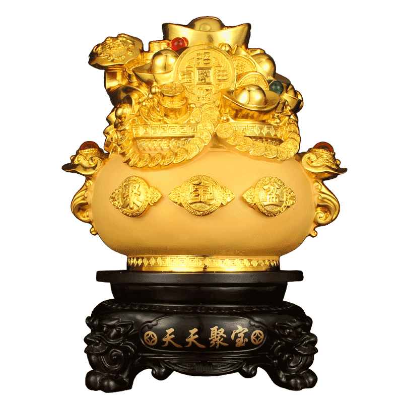 金元宝聚宝盆电视柜开业送礼摆件