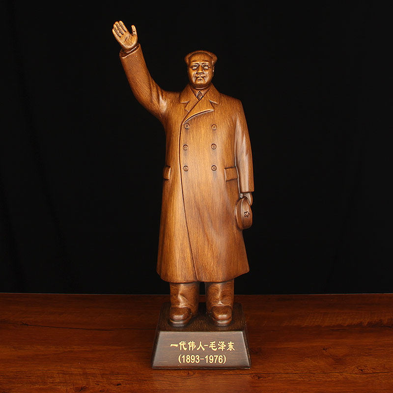 毛主席摆件办公室伟人毛泽东头像树脂雕像全身像纪念品办公室装饰