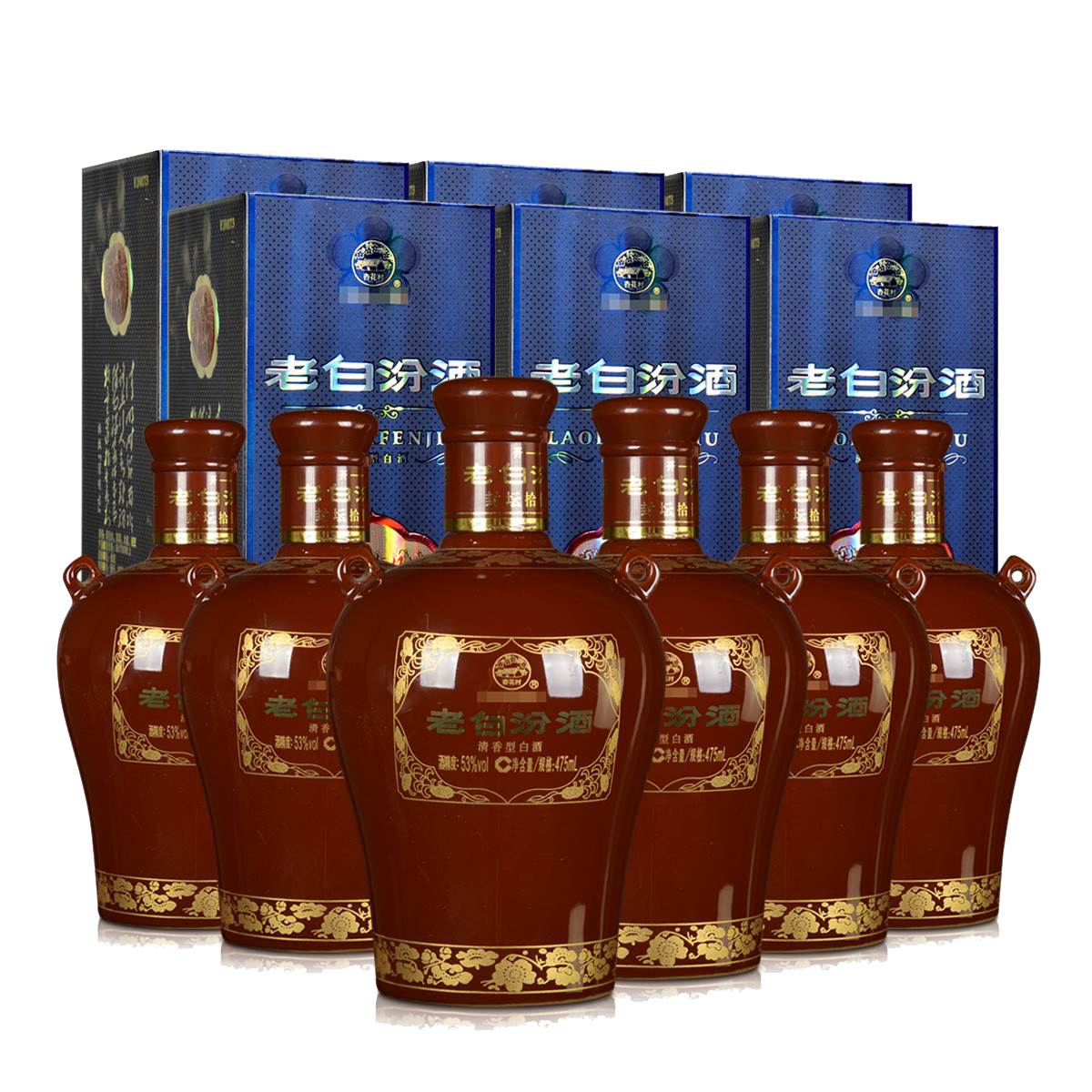 山西汾酒53度老白汾封坛15 475ml*6 清香型