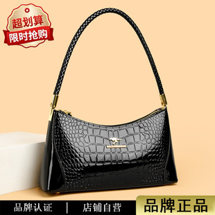 真皮腋下包夏高级感女士包包2025新款 品牌正品 质感大容量手提包