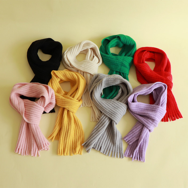 儿童围巾秋冬季宝宝毛线针织围脖纯色百搭保暖男童女童小孩围巾韩,童装/婴儿装/亲子装,围巾,淘宝优惠券,粉丝福利购,淘宝优惠卷