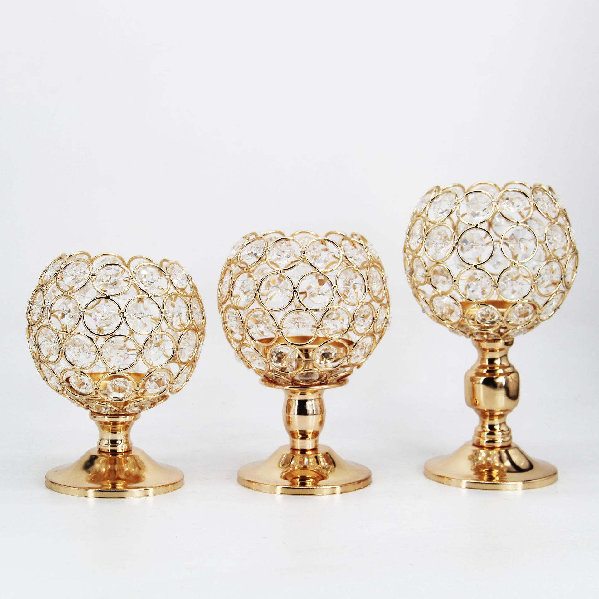 Wedding props, candle holders, ornaments, electroplated iro