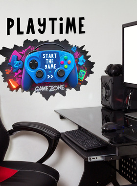 BM2072-KQPLAYTIME Wall Breaking Game Controller Wall Sticke