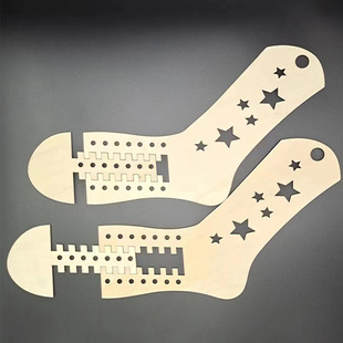 woven stretch socks model dis wooden DIY