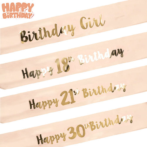 Birthday party accessories birthday shoulder straps champ