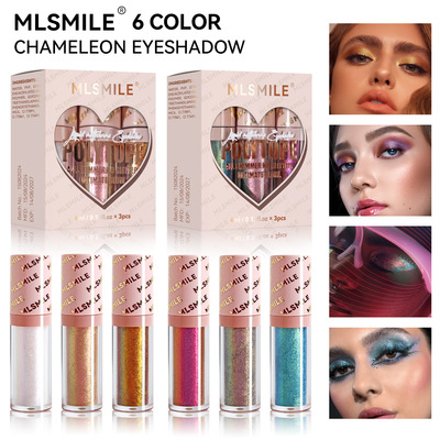 Chameleon liquid eye shadow suit MLSMILE brightening metal