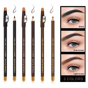 Tri color pencil sharpener eyebrow pencil, waterproof, swea