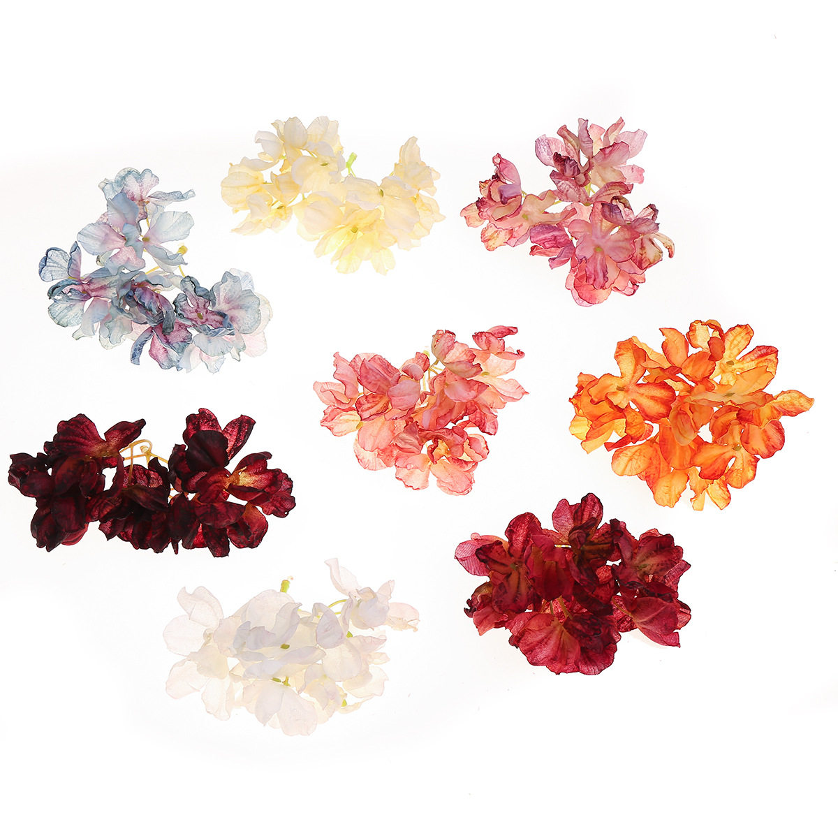 Simulated flower burning edge embroidered ball flower handm