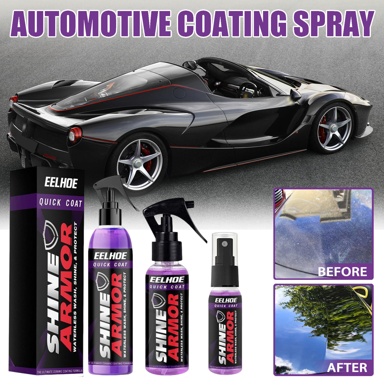 EELHOE automobile coating spray hand spray wax micro crysta