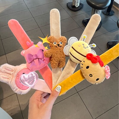 Cartoon children's bees, teddy bears, popping rings, weddin