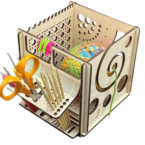 Multi Wooden Yarnboll Multi functional Knitted Storage Tool
