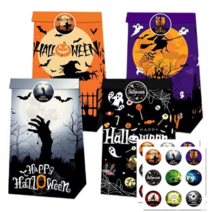 2024 Halloween Candy Snacks Paper Bag Packaging Sealing Sti