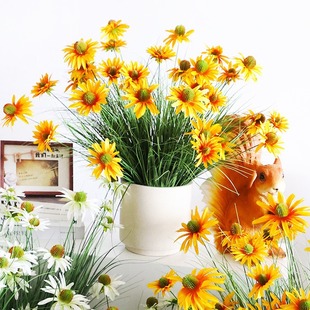 Simulated Reed Grass Pinecone Chrysanthemum Fake Flower Clo